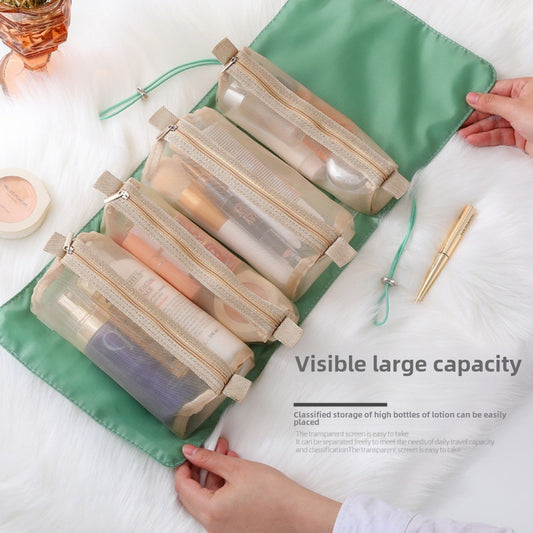 Four-in-one cosmetic bag, makeup bag organizers,Travel makeup bag,Portable travel storage portable toilet bag,