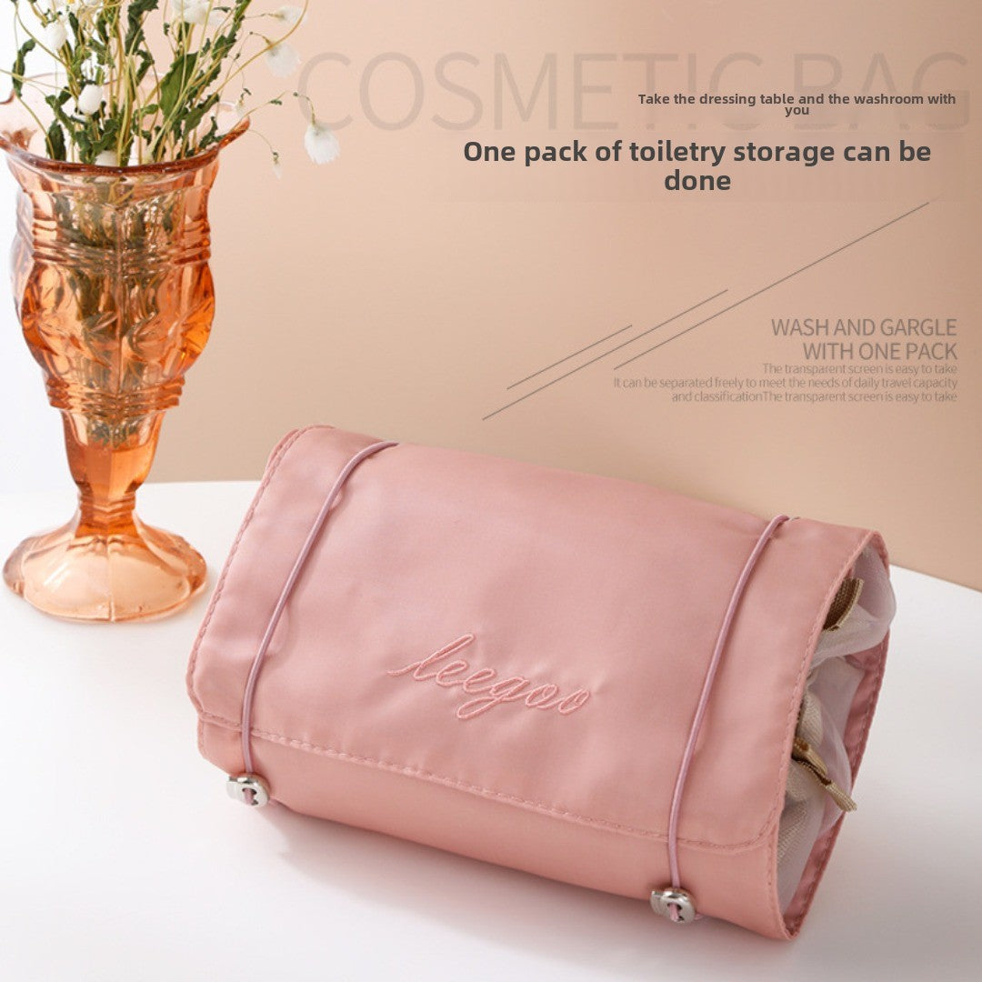 Four-in-one cosmetic bag, makeup bag organizers,Travel makeup bag,Portable travel storage portable toilet bag,