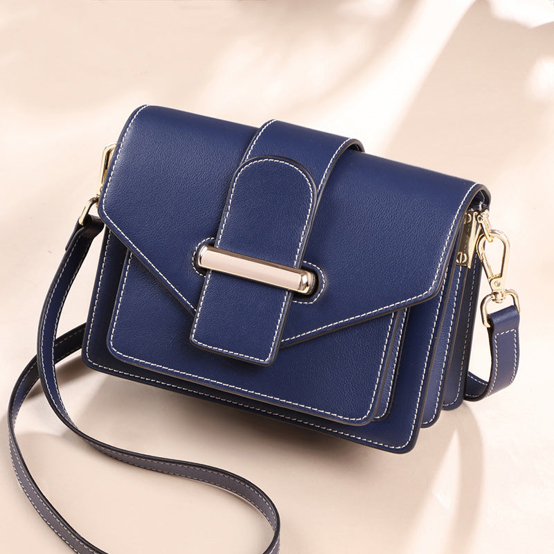 Genuine leather messenger bag fashion crossbody shoulder bag