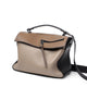 Genuine leather bag for female bag shoulder bag large capacity with contrast color pattern