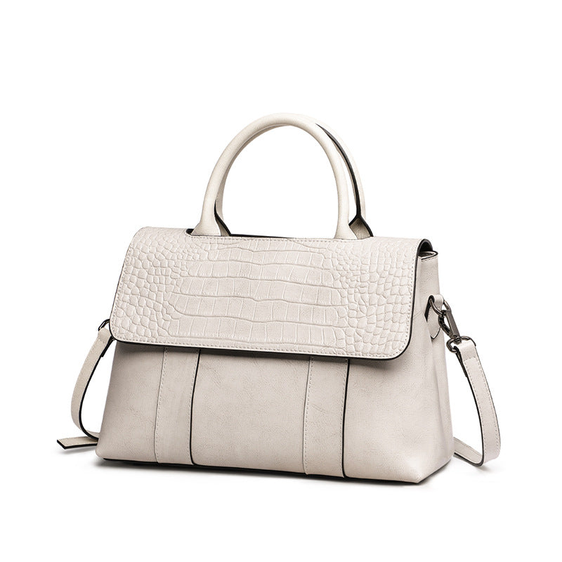 Women tote crossbody bag genuine leather crocodile