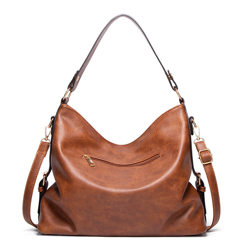 Causal hobo bag for women vegan leather with crossbody long strap in tan, blue, grey, black