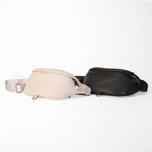 Genuine leather waist bag for women elegant crossbody chest purse unisex for travel running