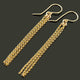 Simple Stylish Golden Chain Earrings ER08210502