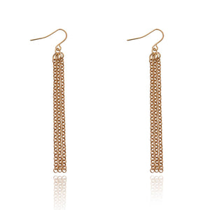 Simple Stylish Golden Chain Earrings ER08210502