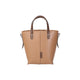Genuine leather Simple tote bag for women elegant satchel purse antique tone