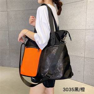 Large Shoulder Bag Simple Leisure Big Bag Nylon Mesh Shoulder Detachable Shoulder strap
