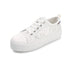 Women's Fashion Canvas Sneakers Mesh Knitted Upper Low Cut Casual Shoes