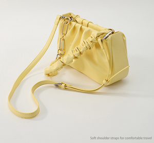 Small shoulder bag wrinkle feature with chain strap 8002
