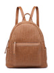 Woven backpack purse for women beige 2068 BR