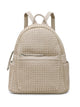 Woven backpack purse for women beige 2068 BE