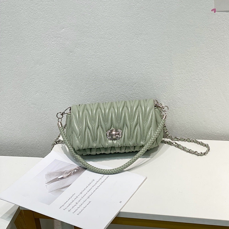 Women shoulder crossbody bag 2022 new rhombus diamond chain bag underarm bag embroidery feature 3370