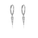Flash diamond Triangle Cone Punk Earrings for Women ER08210501