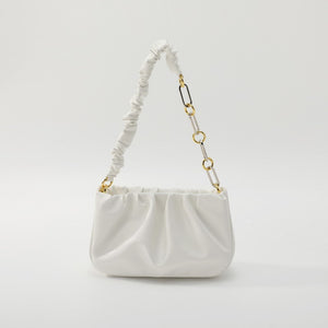 Small shoulder bag wrinkle feature with chain strap 8002