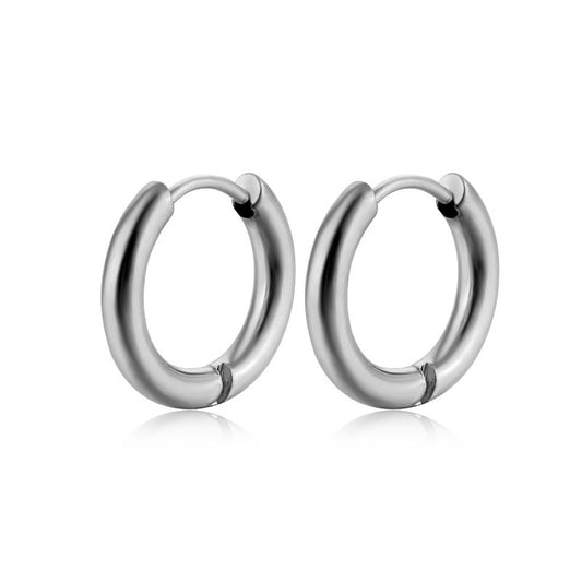 Women's Classics Silvertone Large Hoop Earrings