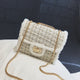 Small chain bag lock closure 2022 autumn and winter with synthetic fur decoration X9178