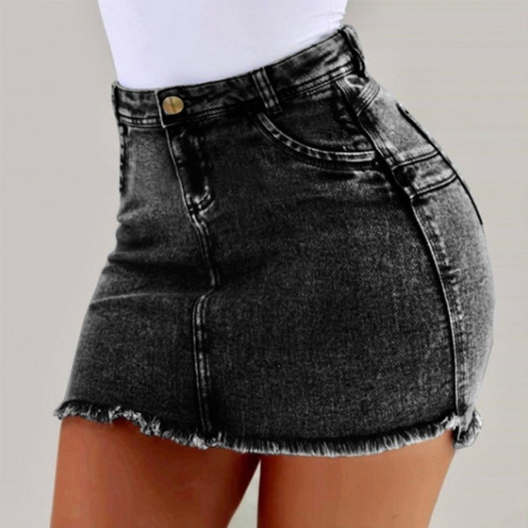 Women's Casual Denim Shorts Frayed Raw Hem Ripped Jeans Shorts