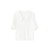 Chiffon Shirt for Women Summer Loose Collar Formal Wear White Shirt  SK08210503