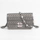 Simple female bag trendy embroidery purse with diamond chain single shoulder purse